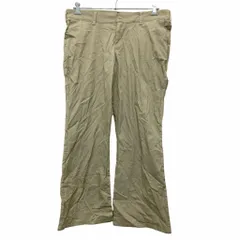 Dickies ワークパンツ W38 ディッキーズ レディース ビッグサイズ スリムフィット ベージュ 古着卸 アメリカ仕入 2409-302