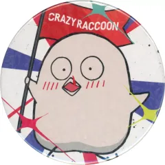 【中古】バッジ・ピンズ おぼ(Crazy Raccoon) 缶バッジ(ホロ) B(ミニキャラ/左向き) 「CR FES 2024」 缶バッジくじ景品