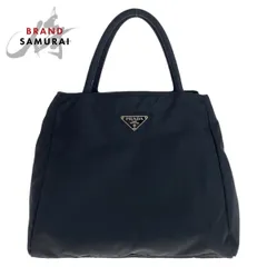 PRADA プラダ テスート 三角ロゴプレート ブラック 黒 シルバー金具 ナイロン トートバッグ ハンドバッグ レディース 407560【中古】