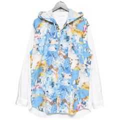 COMME des GARCONS SHIRT×FUTURA　コムデギャルソンシャツ×フューチュラ　2020AW　フーデットシャツ　フード付きシャツ　W28093　8054000205226