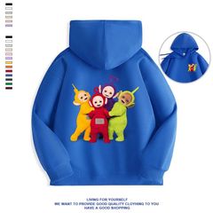 トレーナー パーカー 秋冬  ダークブルー アイテム オシャレ Tシャツ 半袖 夏 インス映え y2k テレタビーズ Teletubbies グッズ 玩具 おもちゃ ぬいぐるみ グッズ
