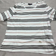 BURBERRY バーバリー　レディース　トップス　チェック柄　ボーダー　ロンT 七分袖　サイズ4