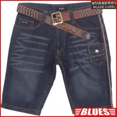 バーバリーブラックレーベル ハーフパンツ ノバチェック 刺繍 HH9570