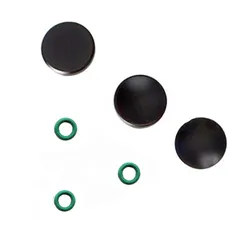 【数量限定】3個セット GeeSo アルミニウム合金 シャッターボタン 10mm 各社カメラ対応 凹/凸/プレーン タイプ (3個セット 黒)のサムネイル