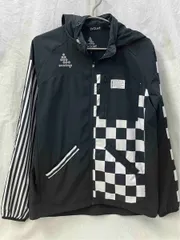 SVOLME スボルメ ウィンドブレーカー S 黒 白 ブラック ホワイト チェック柄 ストライプ柄 メンズウエア 7201-04701-0