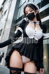 250627-146AI美女 パンチラ コスプレ ポスター A4サイズ