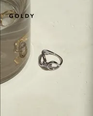 【SALE】GOLDY/ゴールディループ ライン ノット ステンレス リング/アクセサリー/5230851のサムネイル