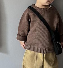 color knit【brown】