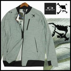 新品 定価15,400円 オークリースカル MA-1タイプ 春秋 ジャケットブルゾン M グレー VERSATILE BLOUSON JK 吸汗速乾 OAKLEY SKULL メンズ