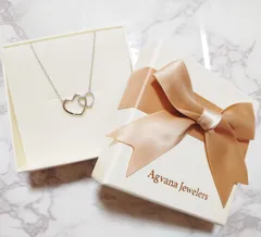 ♥数量限定♥ ネックレス SV925 ダブルハート シルバー 刻印 プレゼント