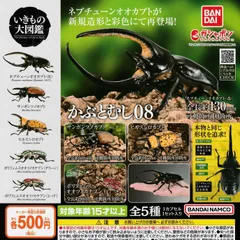 いきもの大図鑑 かぶとむし08 [全5種セット フルコンプ] ガチャガチャ カプセルトイ