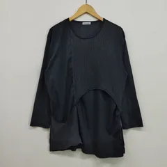 Bonne grand  ボンヌグラン 異素材 メッシュ 切替 シアー シースルー 変形 カットソー モード 古着 VINTAGE レディース サイズ LL LF58