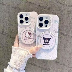 スマホケース　キティちゃん　スマホスタンド付き　ストラップ付き　MagSafe対応　クロミ　iPhone対応　アイフォンケース　iPhone16pro/16promax/15/14/13/12/11　可愛いケース　海外限定　新品未使用　2タイプ選択可能