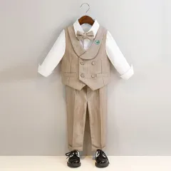 ☆ Bタイプ ☆ 90cm ☆ 子供スーツ 男の子 発表会 演奏会 フォーマルスーツ フォーマル  男の子 上下セット ベビーフォーマル キッズフォーマル ベスト スーツ 子供 子ども 発表会 演奏会 結婚式 パーティー 入園式 入学式 おしゃれ かわいい