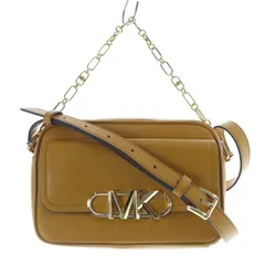 マイケルコース MICHAEL KORS ロゴフラップ2WAY ショルダーバッグ ハンドバッグ レザー 茶色のサムネイル