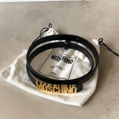 MOSCHINO 　モスキーノ　ベルト　ブラック