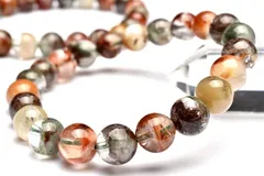 マルチカラー ガーデンクォーツ(庭園水晶) 8.5mm ブレスレット 1個売り パワーストーン 天然石 _BG5282-85