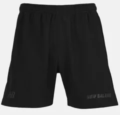 【新品】new balance(ニューバランス) Black Out Waffle Shorts ポリワッフルショーツ ポケット付き 吸汗速乾性 ショートパンツ メンズ ユニセックス　ブラック　AMS55260-BK