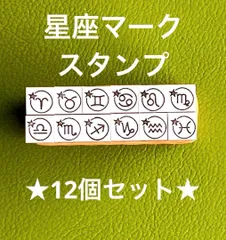 12星座マークのスタンプ　12星座セット あなたを守る小さな印✨