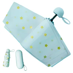 【新着商品】晴雨兼用 レディース 持ち運びに便利 紫外線遮断 高強度グラスファイバー 6本骨 uvカット超軽量 日焼け防止 人気 折りたたみ傘 耐風撥水 日傘 小型 おしゃれ 手動 母の日 折り畳み傘 ギフト プレゼント 耐久 収納ポーチ付き