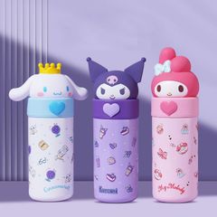 【4個セット】水筒 キッズ 通学 入園 水筒 ストロ ー キッズ ベビー おしゃれ キッズボトル 保冷 保温 水筒 かわいい  クロミ ポチャッコ マイメロディ ハローキティ ポムポムプリン