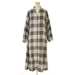 【SM2SamansaMos2】1105000 チェックシャツロング長袖ワンピース