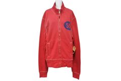 TRUE RELIGION トゥルー レリジョン TRACK SWEAT パーカー ORIGINAL TRBJ 56 コットン レッド ホワイト サイズXXXL 美品 中古 4b001607