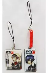 【中古】ストラップ(キャラクター) 主人公＆アイギス 液晶クリーナー・ストラップ(2個入) 「PS2ソフト ペルソナ3 フェス」 ファミ通PLAYSTATION+ 6月号 特別付録