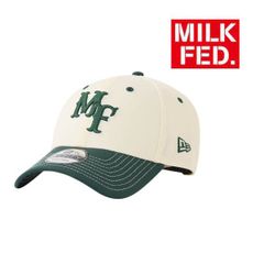 キャップ 帽子 NEWERA ニューエラ ミルクフェド MILKFED 9FORTY MF LOGO CAP 103252051002 メンズ レディース ブランド ベースボールキャップ ホワイト オフホワイト グリーン 緑  日よけ 紫外線対策 newera