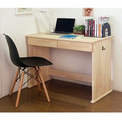 新品・未開封・国産品：ハンドメイド天然木パイン材デスク（学習机）「エル」(デスクのみ)勉強机　14営業日以内の発送