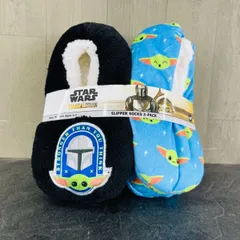 新品 子供用 スリッパソックス DISNEY スターウォーズ キッズ 靴下 2足セット サイズ　15-19cm 4歳-7歳 589282 コストコ/53634在