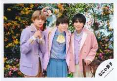 【中古】生写真(ジャニーズ) なにわ男子/西畑大吾・大西流星・高橋恭平/横型・膝上/シングル「ハッピーサプライズ」MV＆ジャケ写オフショット/公式生写真