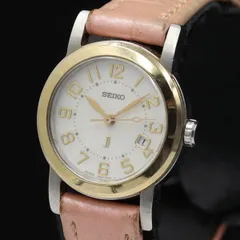 稼働 セイコー J QZ シルバー文字盤 デイト 07N82-6D90 レディース腕時計 KMR 2000000 NSK