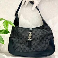 美品　GUCCI 00963 GG ジャッキー ハンドバッグ キャンバス レザー GUCCI グッチ 00963 GG ジャッキー ハンドバッグ キャンバス
