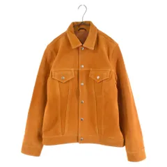 UNIFORM EXPERIMENT (ユニフォームエクスペリメント) 22AW SUEDE LEATHER JACKET CAMEL スエードレザー スナップボタンジャケット キャメル ブラウン UE-222009のサムネイル