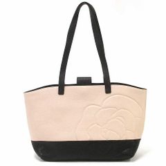≪訳アリ≫Karl Lagerfeld カール・ラガーフェルド カメリア レザー トートバッグ LH7AA540OKS 前面・背面に黒い汚れ