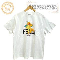 FENDI フェンディ カイリュー フラグメント ポケモン 半袖Ｔシャツ ホワイト ユニセックス おすすめ 人気