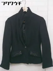 ■ ◎ PROPORTION BODY DRESSING ウエストベルト付き ラインストーン ジャケット サイズ2 ブラック レディース  【中古】 【1201110001935】