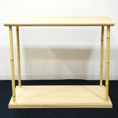 【八月の特売品】利休好写 桐中空軽量合板 竹台子（1） 茶道具【中古 美品】