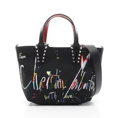 クリスチャンルブタン Christian Louboutin トートバッグ CABATA カバタ グラフィティ 1255259BK01 ブラック キャンバス レザー 2wayショルダーバッグ レディース 新品のサムネイル