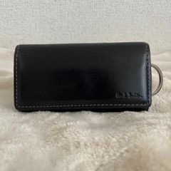 Paul Smith ブラック レザー キーケース リング付き - メルカリ