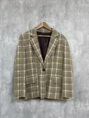 ZARA ザラ チェック柄 テーラード ジャケット sizeM/ブラウン系 ◇■ レディース
