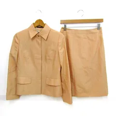 ポールスチュアート スーツ セットアップ ウール/シルク混 ブランド 上下セット レディース 6サイズ ベージュ系 PAUL STUART 【中古】