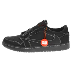 NIKE (ナイキ) ×TRAVIS SCOTT AIR JORDAN 1 LOW OG SP BLACK PHANTOM トラヴィススコット エアジョーダン1ブラックファントム ローカットスニーカー US9/27cm DM7866-001のサムネイル