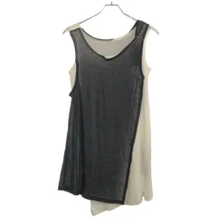LIMI feu リミフゥ 19SS ロングアシンメトリータンクトップ LH-T02-833 ブラック×ホワイト Sのサムネイル
