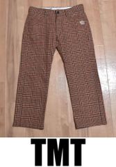 新品 TMT classic 千鳥格子柄 ウールパンツ L TPT-F12CL04 ゴルフ