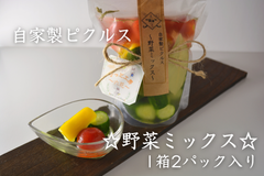 自家製ピクルス　☆2種のハーブの野菜ミックス☆　1箱2パック入り！