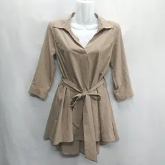 ◇ ⊂Φ CECIL McBEE セシルマクビー 長袖 シャツ サイズM キャメル系 レディース E  【1410100050574】