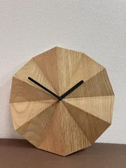 DELTA CLOCK デルタクロック オーク 黒針 北欧 LAWA DESIGN | デルタ クロック オーク 黒針 - ローガンアトリエ