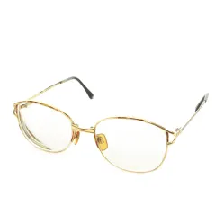 ジョルジオアルマーニ GIORGIO ARMANI 眼鏡 メガネ 度あり メタルフレーム ウェリントン べっ甲柄 デミ柄 ロゴ 52□16 ゴールドカラー /MN17 ■GY11のサムネイル